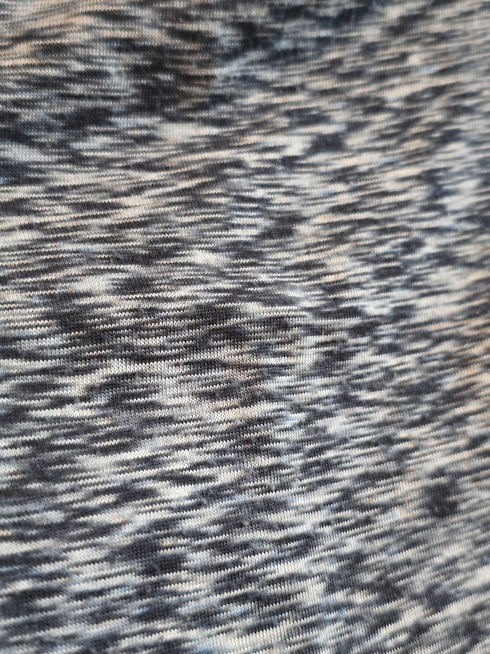 Bwear Short Sleeve Marled Tee in Navy and White - Picture 5 of 10